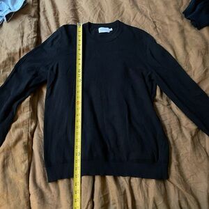 Topman Black Crewneck Sweater
